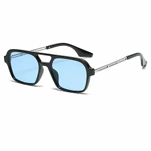 Сонцезахисні окуляри Авіатор LJCZKA Унісекс Ретро 70-х Класичні Плоскі Квадратні Металева оправа - Фото 1