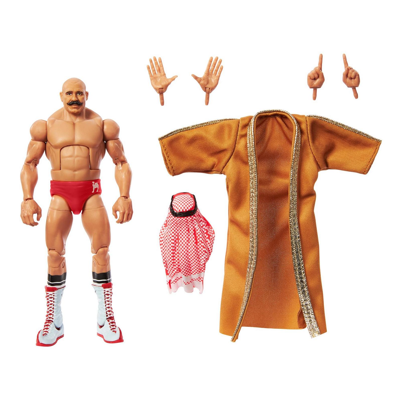 Іграшка Mattel WWE Iron Sheik Elite Collection Legend Зйомні руки та аксесуари Truefx Technology 25 суглобів для дітей 3+ HVF57, фото №1