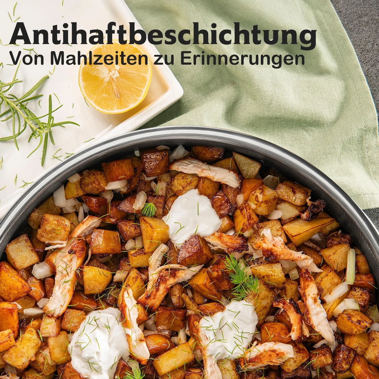 Сковорідка-Вок SNOWCLAD, 30 см, Антипригарна з кришкою, фото №2