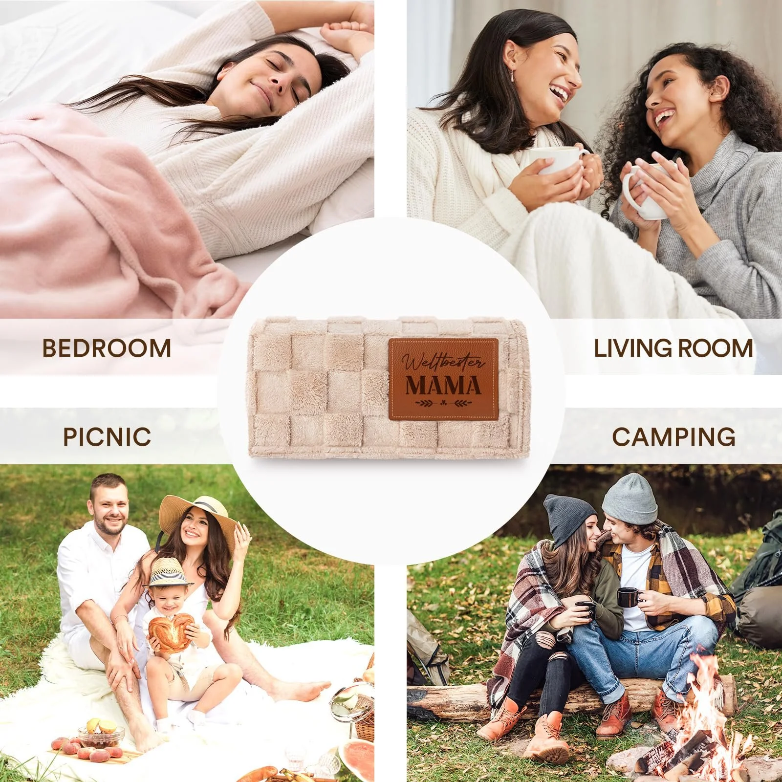 Плед Minimalist Gift Mother 130 x 155 см, фото №5