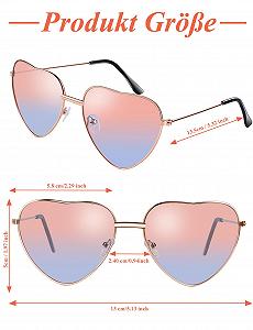 Солнцезащитные очки Сердце Kiiwah Металлическая оправа synthetic.ua - Фото 1