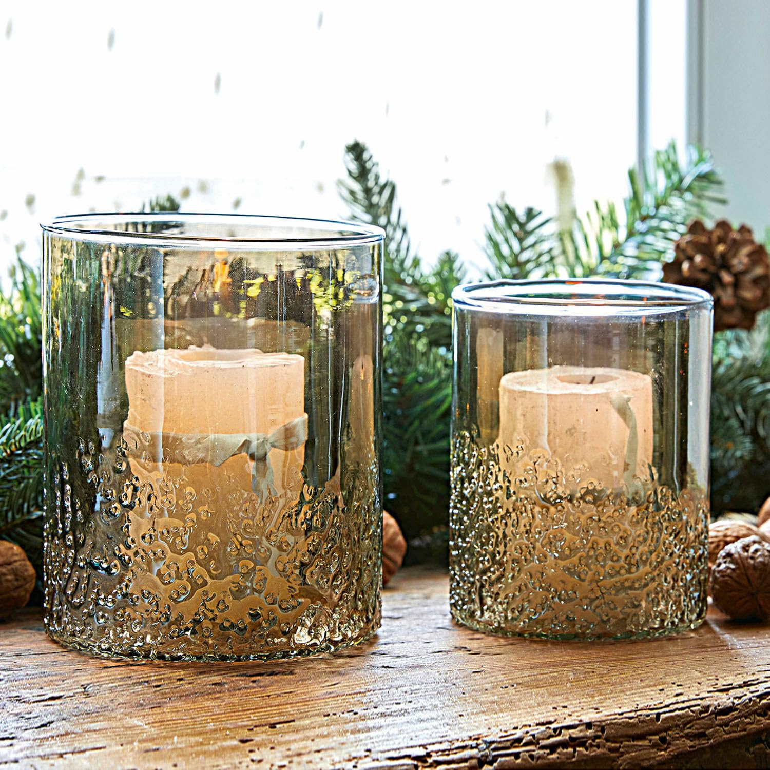 Ліхтарі LOBERON Plélo Набір з 2 Сріблястий, фото №3 Ліхтарі LOBERON Plélo Набір з 2 Сріблястий, фото №3