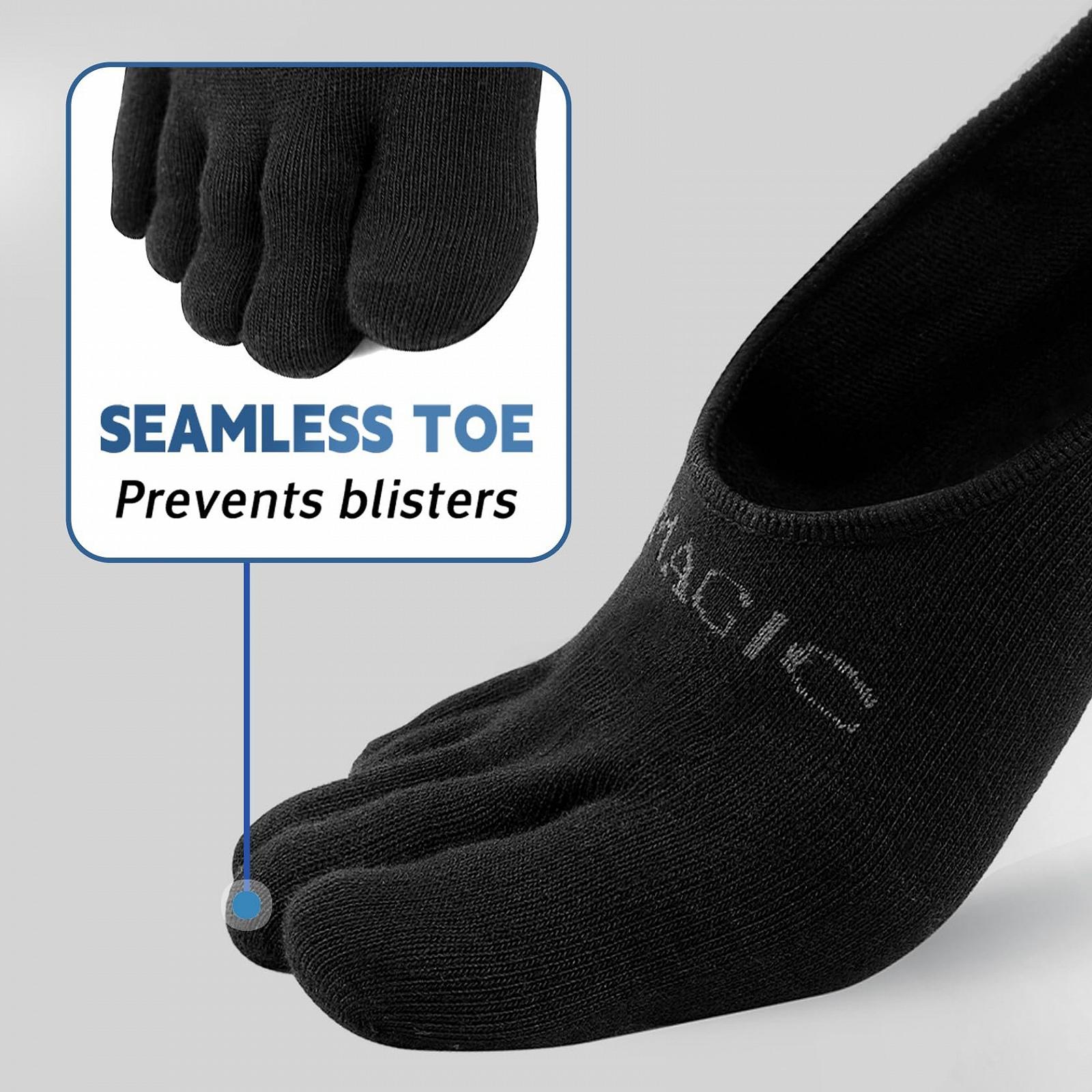 Носки с пальцами Coolmax для женщин и мужчин, спортивные носки с 5 пальцами, 3 пары, фото №4