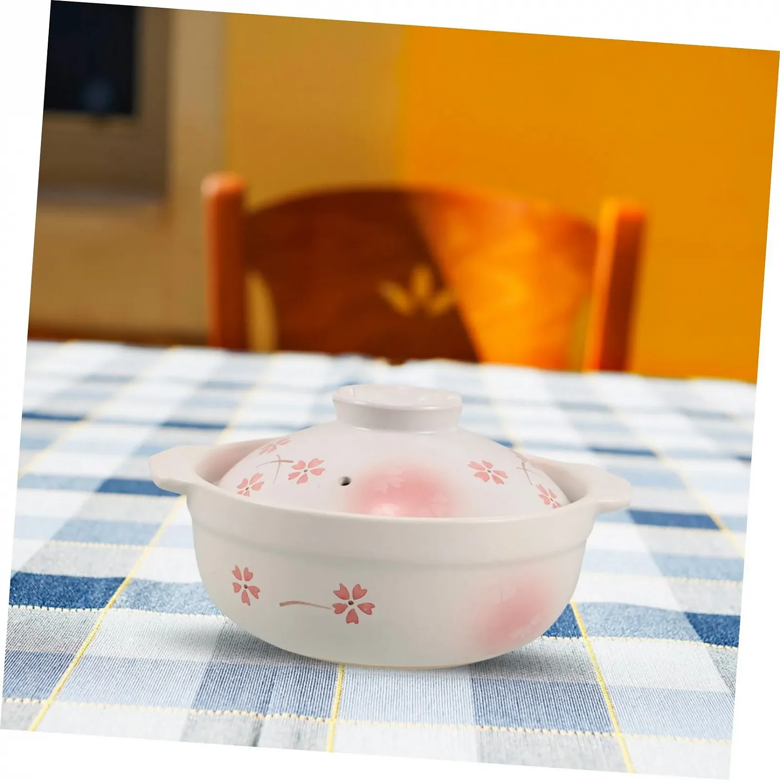 Кастрюля керамическая Toyvian Japanese Donabe с крышкой жаропрочная из грубой керамики, фото №9