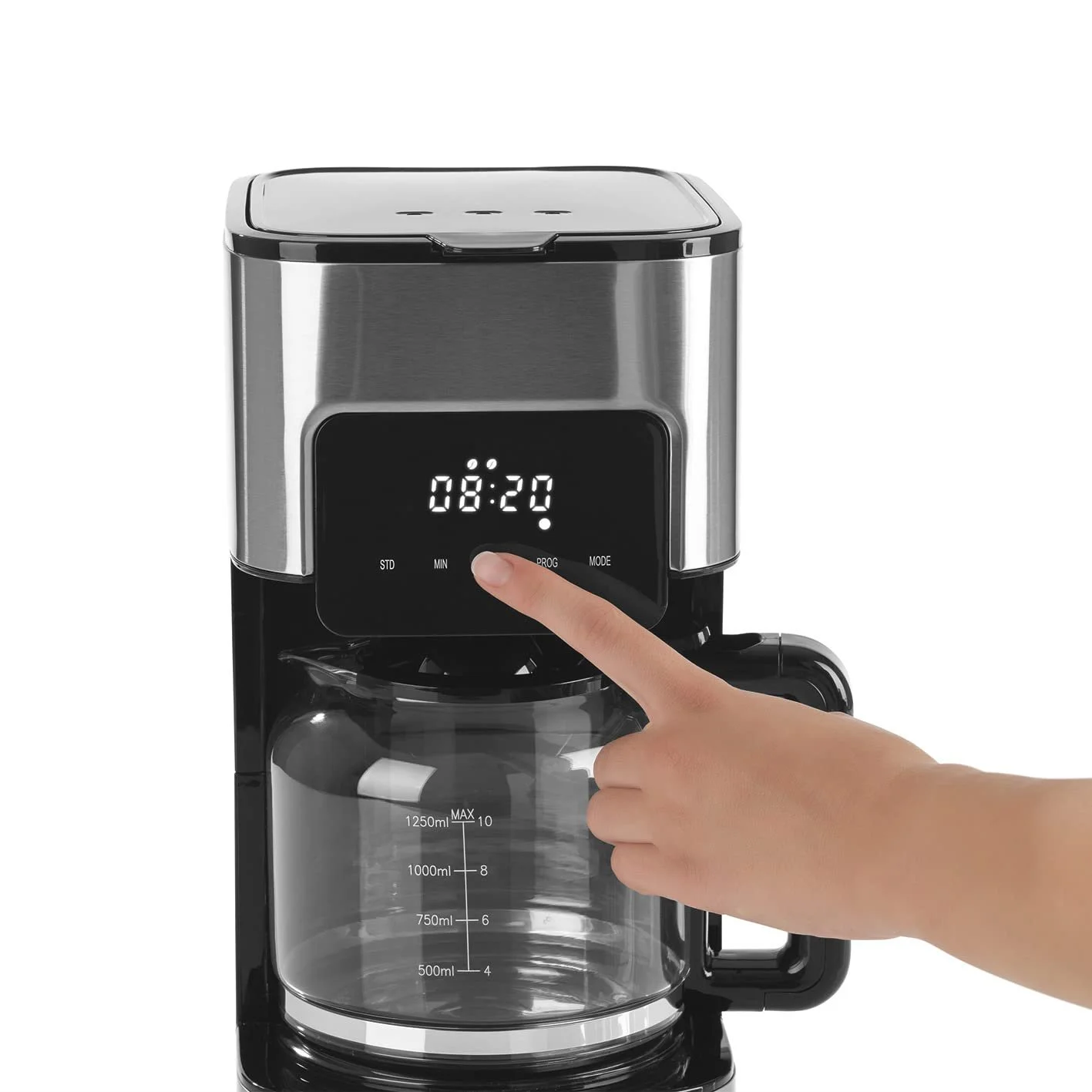 Капельная кофеварка BEEM Fresh Aroma Touch 1,25 л 900 Вт Stainless Steel, фото №7