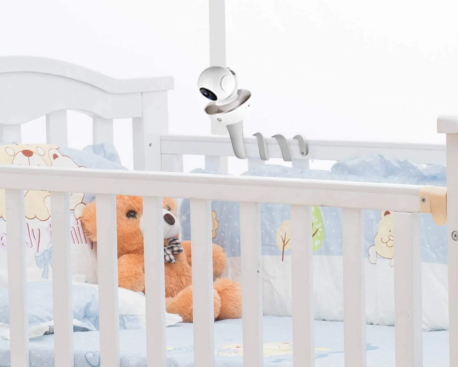 Універсальне кріплення HOLACA для Arlo/GHB/HelloBaby/ieGeek/Momcozy/Motorola 1/4", гнучке, Біле, фото №4