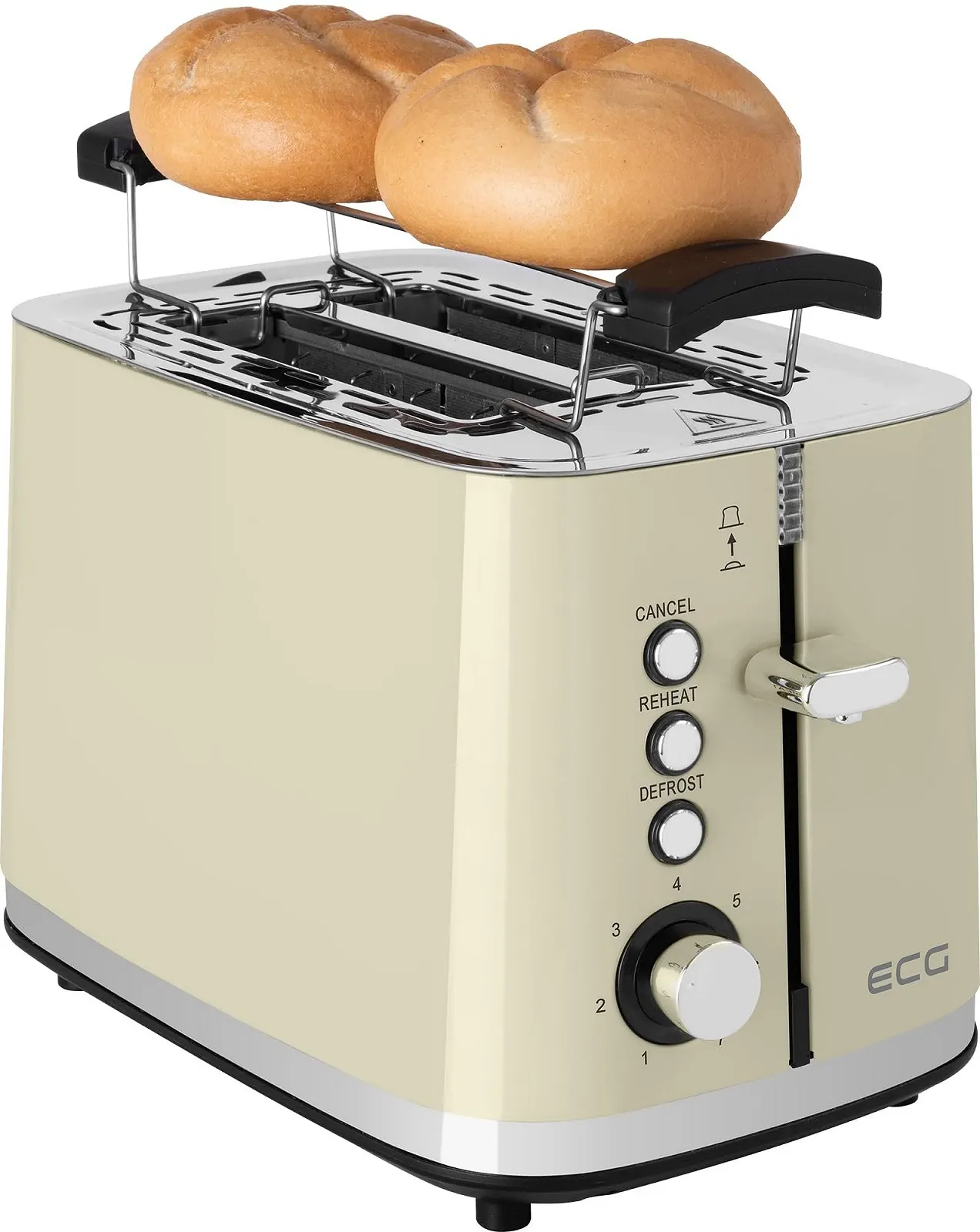 Тостер ECG Vintage ST 2766 Ванільний, фото №8