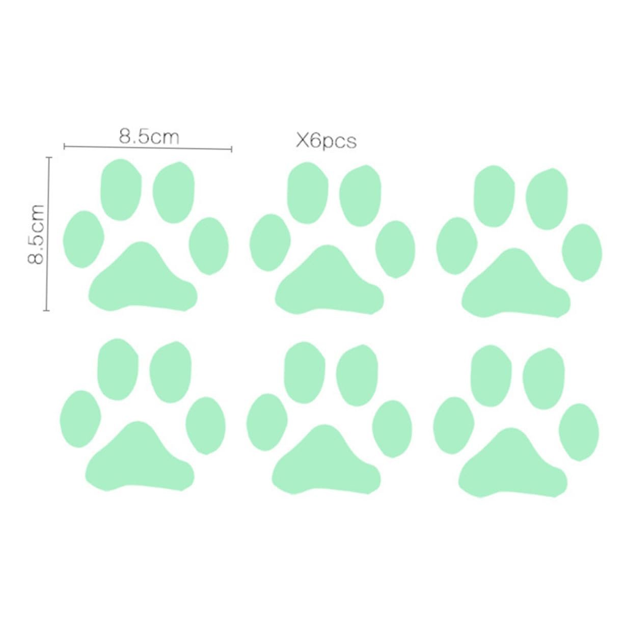 Набір наклейок на стіну BESTYASH Fluorescent Paws Самоклеючі 6 шт., фото №2 Набір наклейок на стіну BESTYASH Fluorescent Paws Самоклеючі 6 шт., фото №2