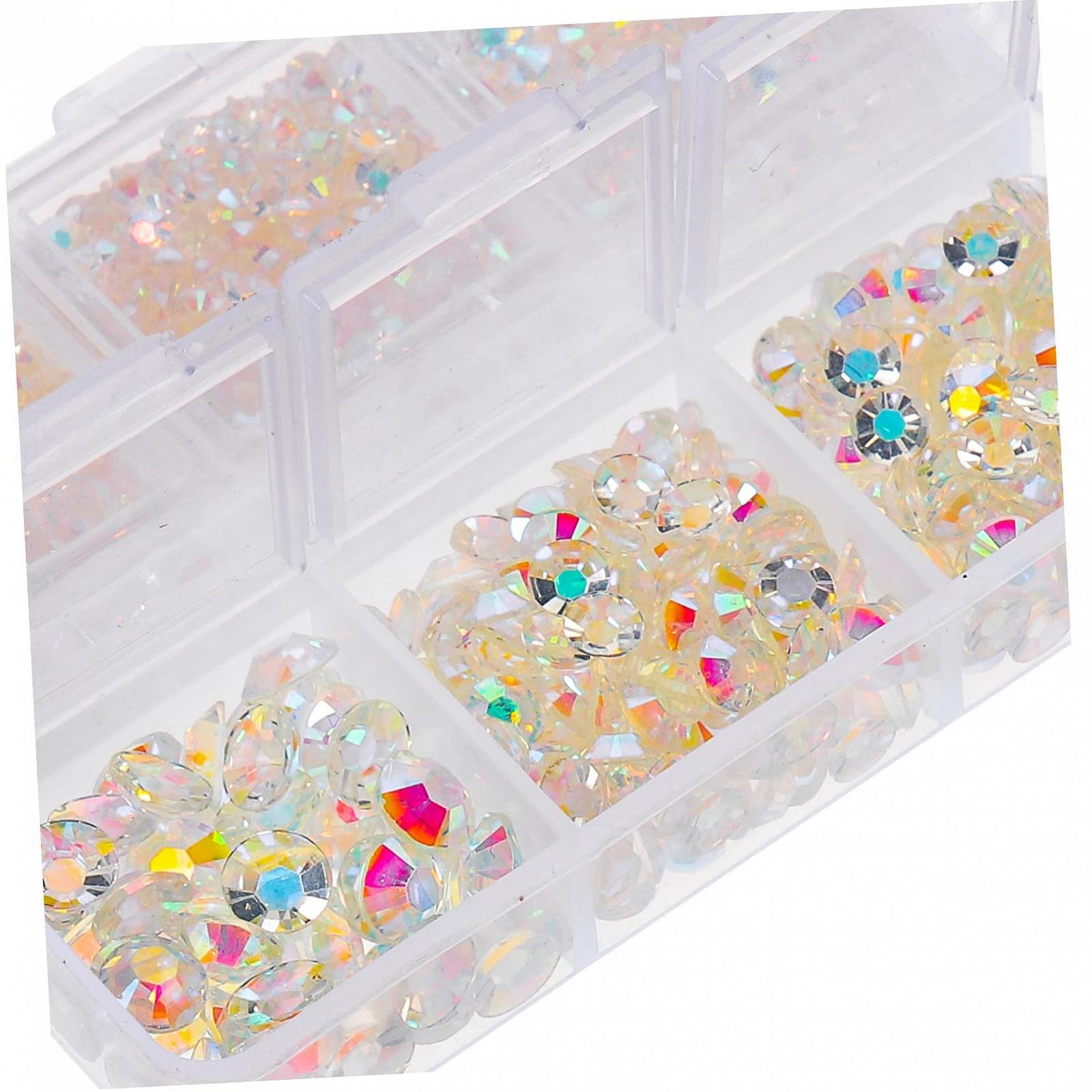 Стрази minkissy для нігтів, плоскі, смола, фото №4