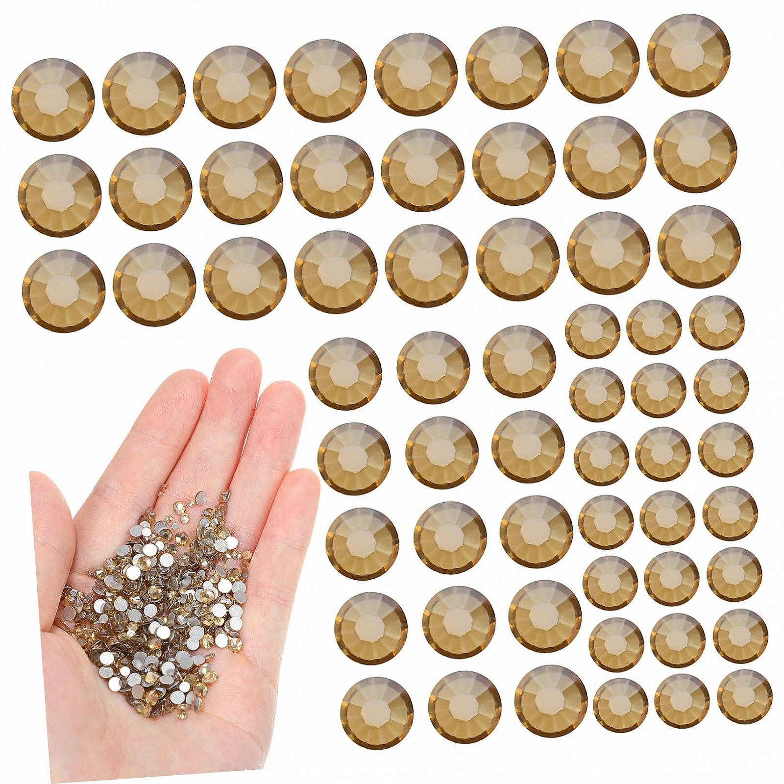 Стрази для манікюру COHEALI Золотий Колір SS10, 4320 шт, фото №1