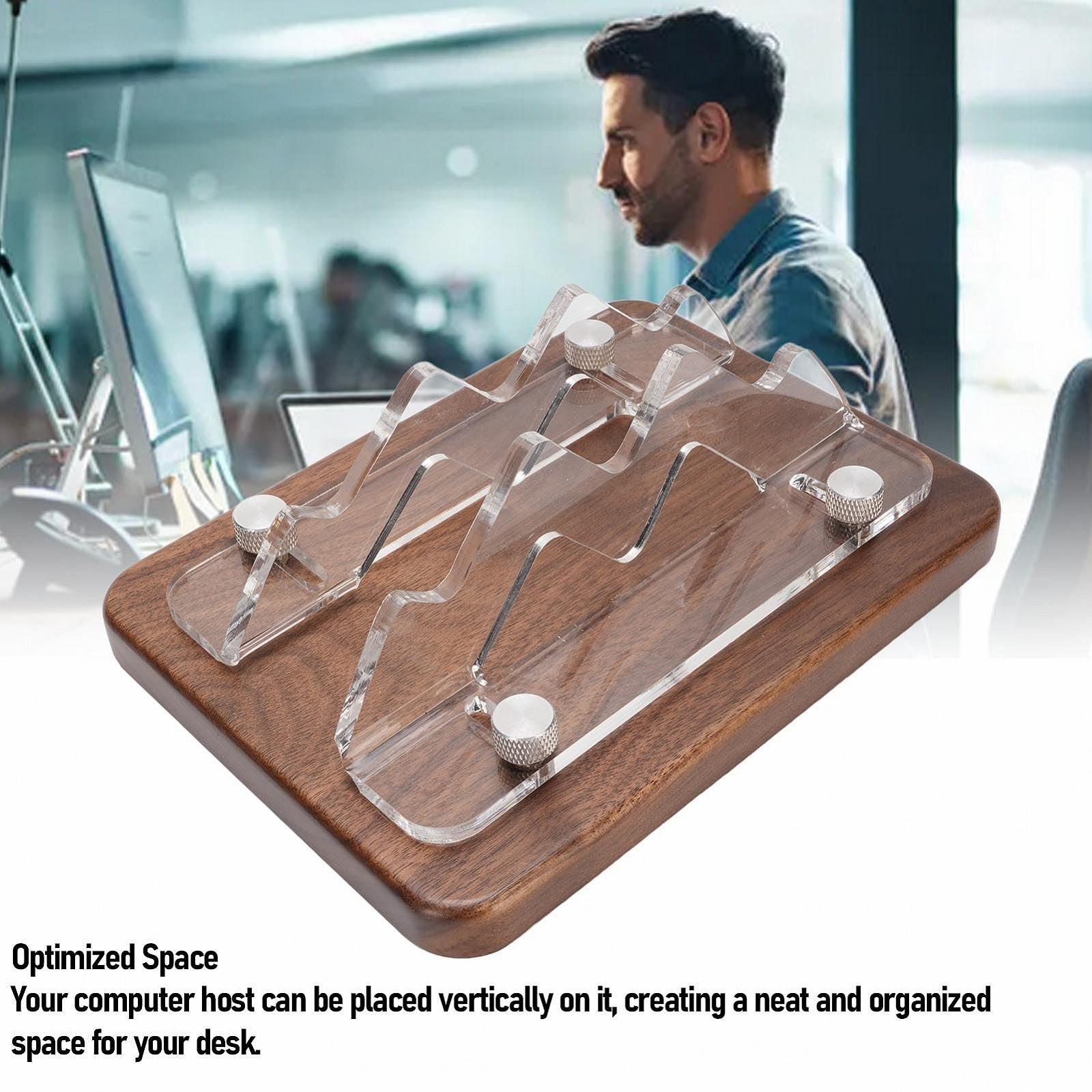 Вертикальный держатель для компьютерного хоста, Деревянная регулируемая док-станция для M4 M3 M2 M1, Док-станция для микрокомпьютера, фото №3 Вертикальный держатель для компьютерного хоста, Деревянная регулируемая док-станция для M4 M3 M2 M1, Док-станция для микрокомпьютера, фото №3