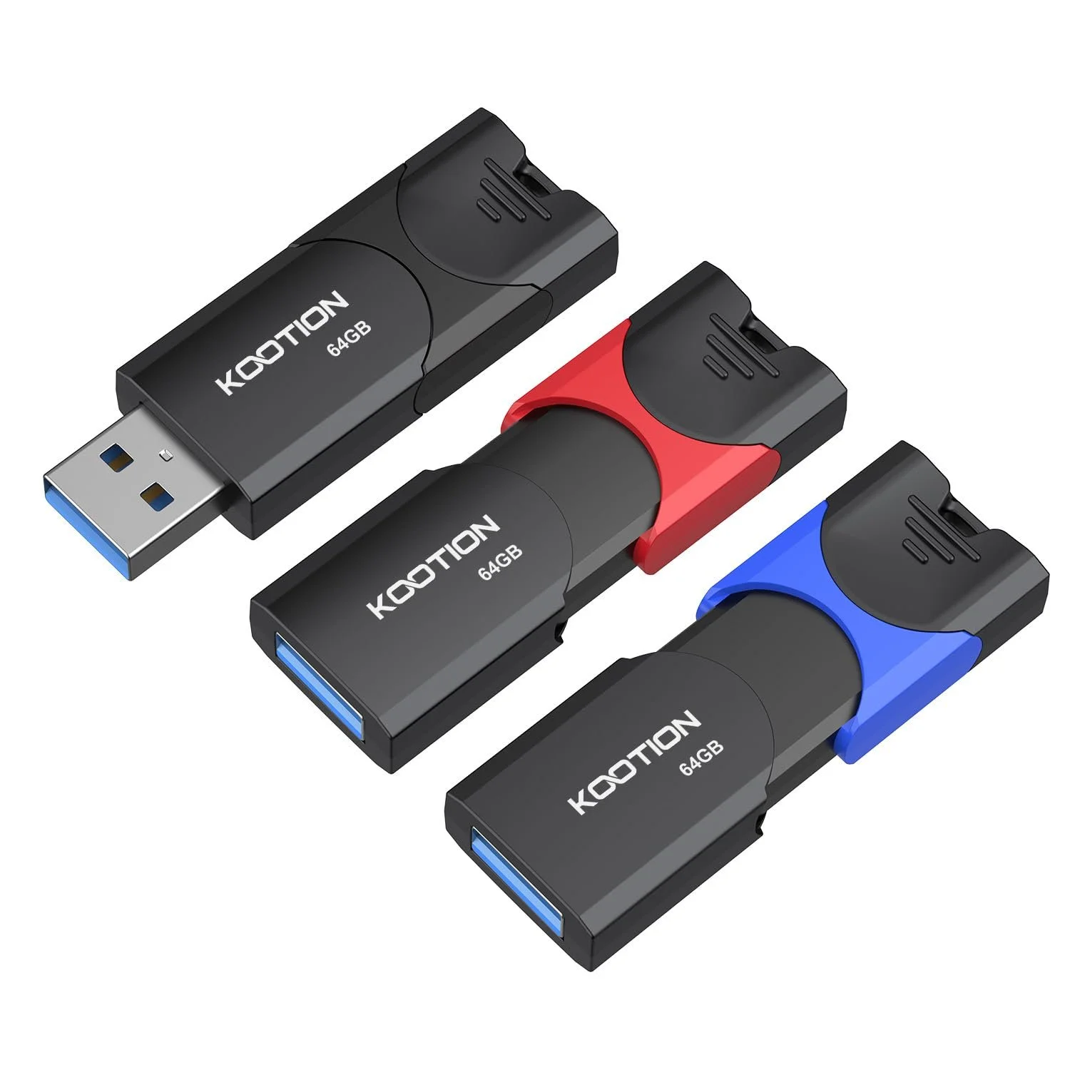 Набір USB-флеш-накопичувачів KOOTION 64 GB 3 шт. USB 3.0 USB C Retractable, фото №1