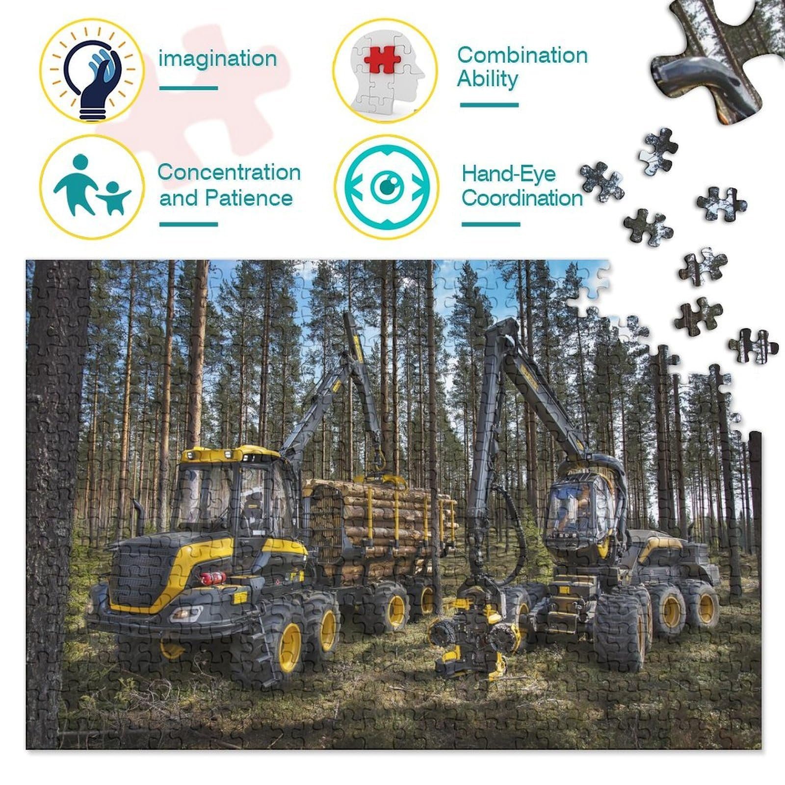 Пазл Трактор 1000 деталей 70 x 50 см, фото №3 Пазл Трактор 1000 деталей 70 x 50 см, фото №3