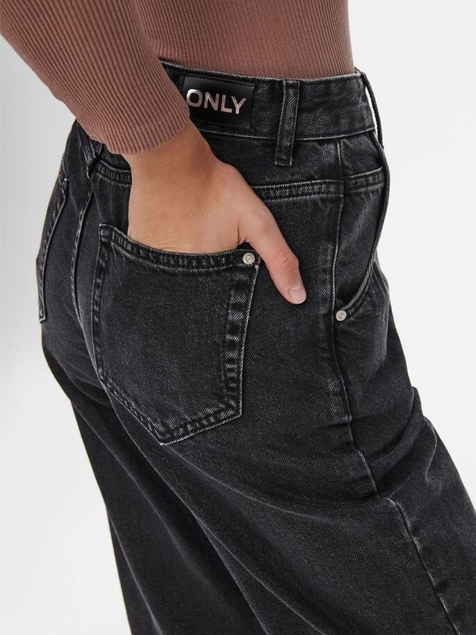 Джинси ONLTROY LIFE HW CARROT ANK DOT610 NOOS 15236962- Denim ONLY Чорний  L, фото №4