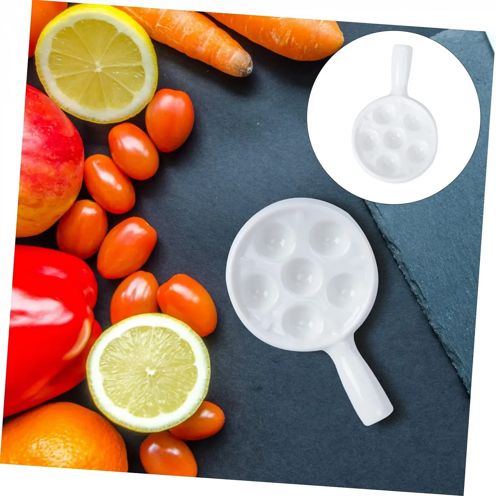 Форма для равликів VALICLUD керамічна на 6 комірок Біла, фото №7 Форма для равликів VALICLUD керамічна на 6 комірок Біла, фото №7