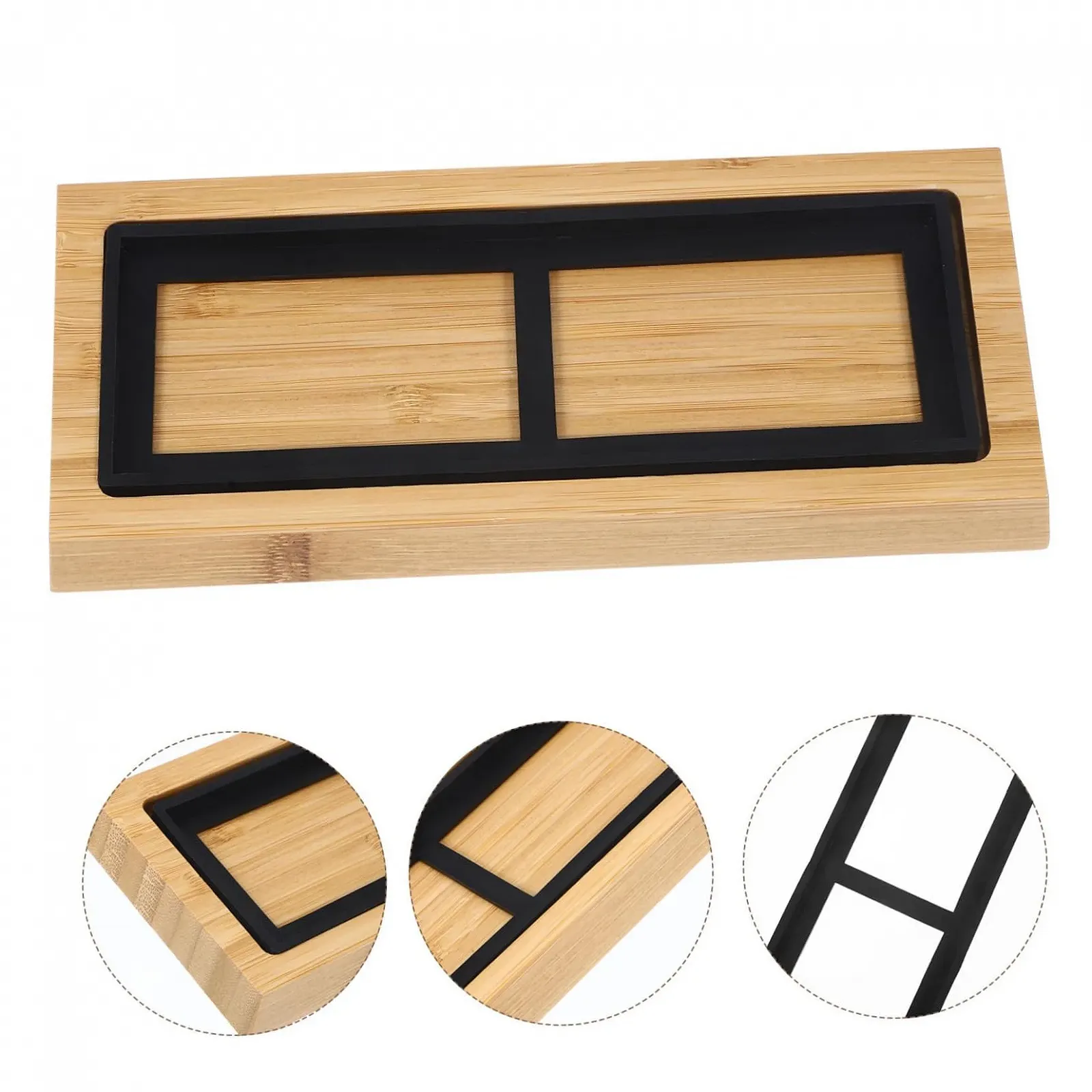 Тримач для точильного каменю Uonlytech дерев'яний з нековзною силіконовою основою, фото №3