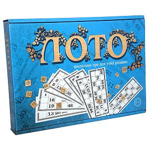 Настольная игра Strateg Лото с деревянными фишками на украинском языке 30662 - Фото 1