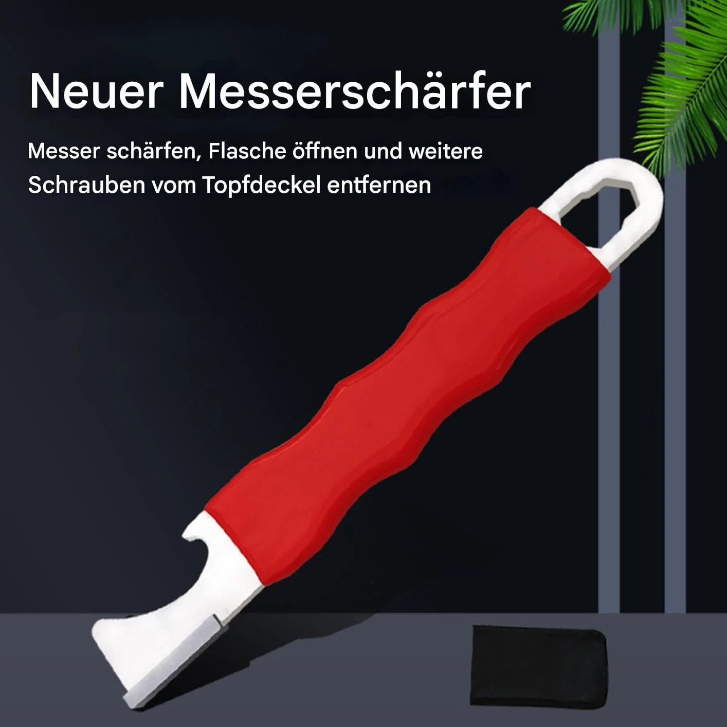 Точило для инструментов многофункциональное с открывалкой и отверткой легированная сталь, фото №7