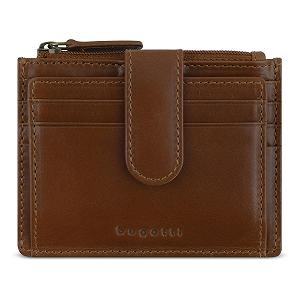 Гаманець чоловічий bugatti Remo Mini шкіряний із RFID-захистом Cognac - Фото 1