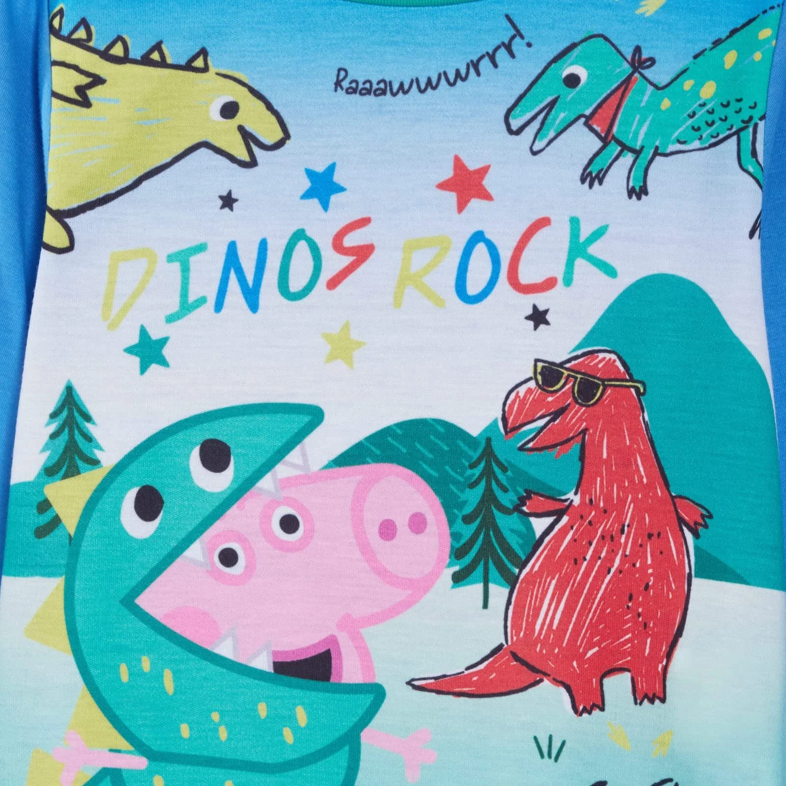 Пижама Peppa Pig George Pig 3D Dino Spikes Полная длина Люкс, фото №3