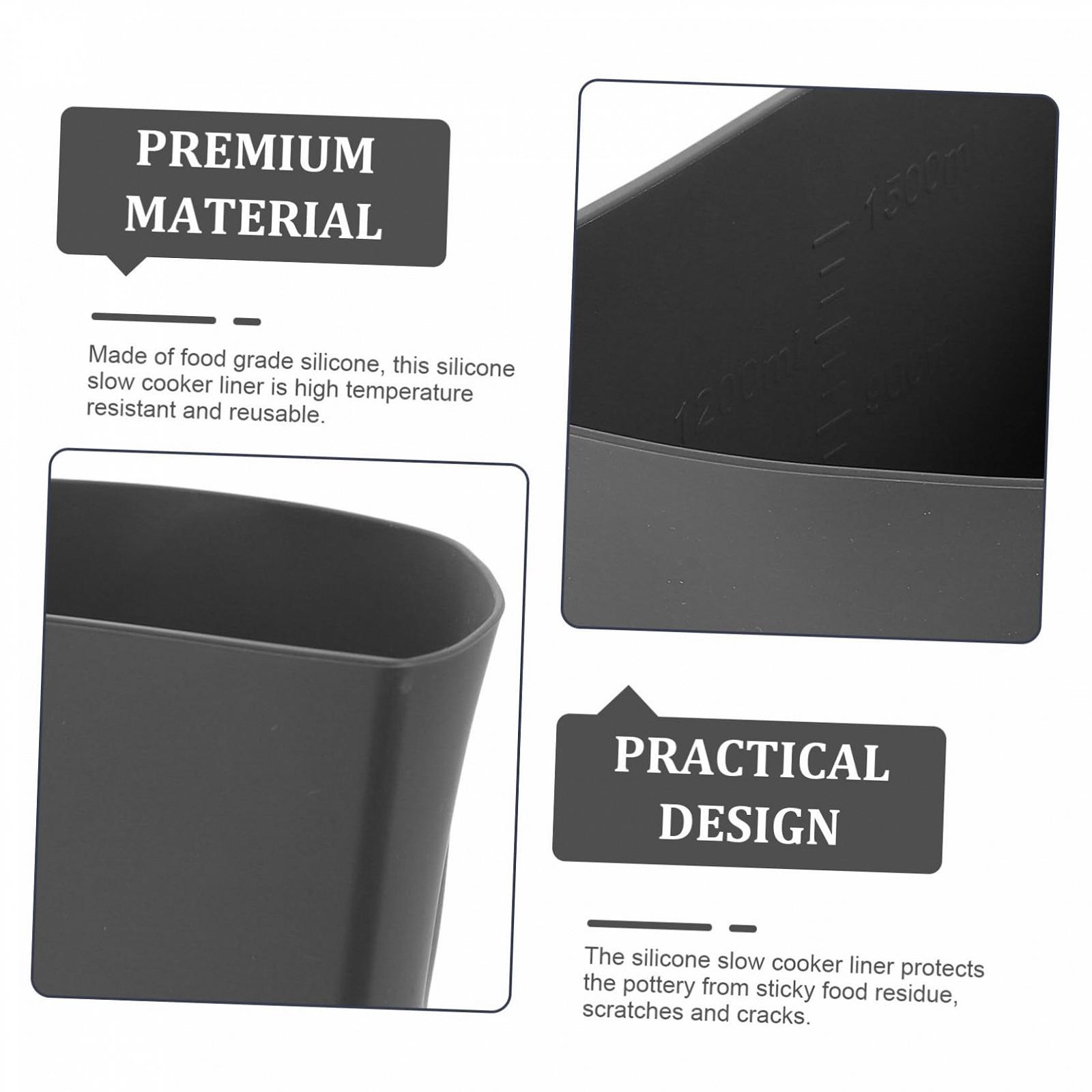 Вставка HOMSFOU 1 Set Leak-proof Cooker Divider Pot Inserts из силикона для мультиварки, фото №3 Вставка HOMSFOU 1 Set Leak-proof Cooker Divider Pot Inserts из силикона для мультиварки, фото №3