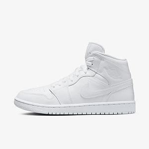 Кросівки Jordan 1 Mid White 37.5 synthetic.ua - Фото 1
