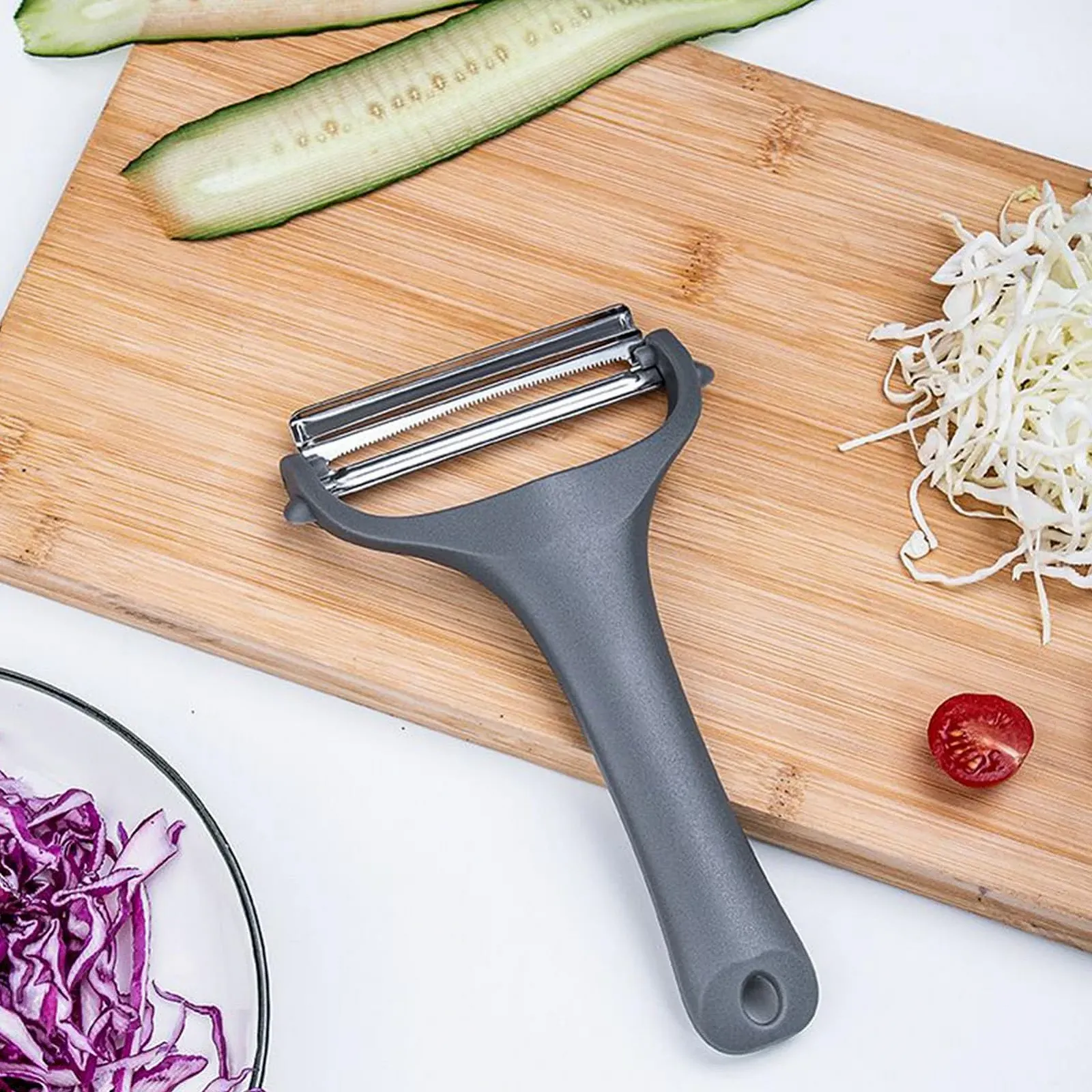 Терка для капусти, кухонна для обробки капусти, тертка для моркви, огірків, редиски, приготування салатів, фото №9