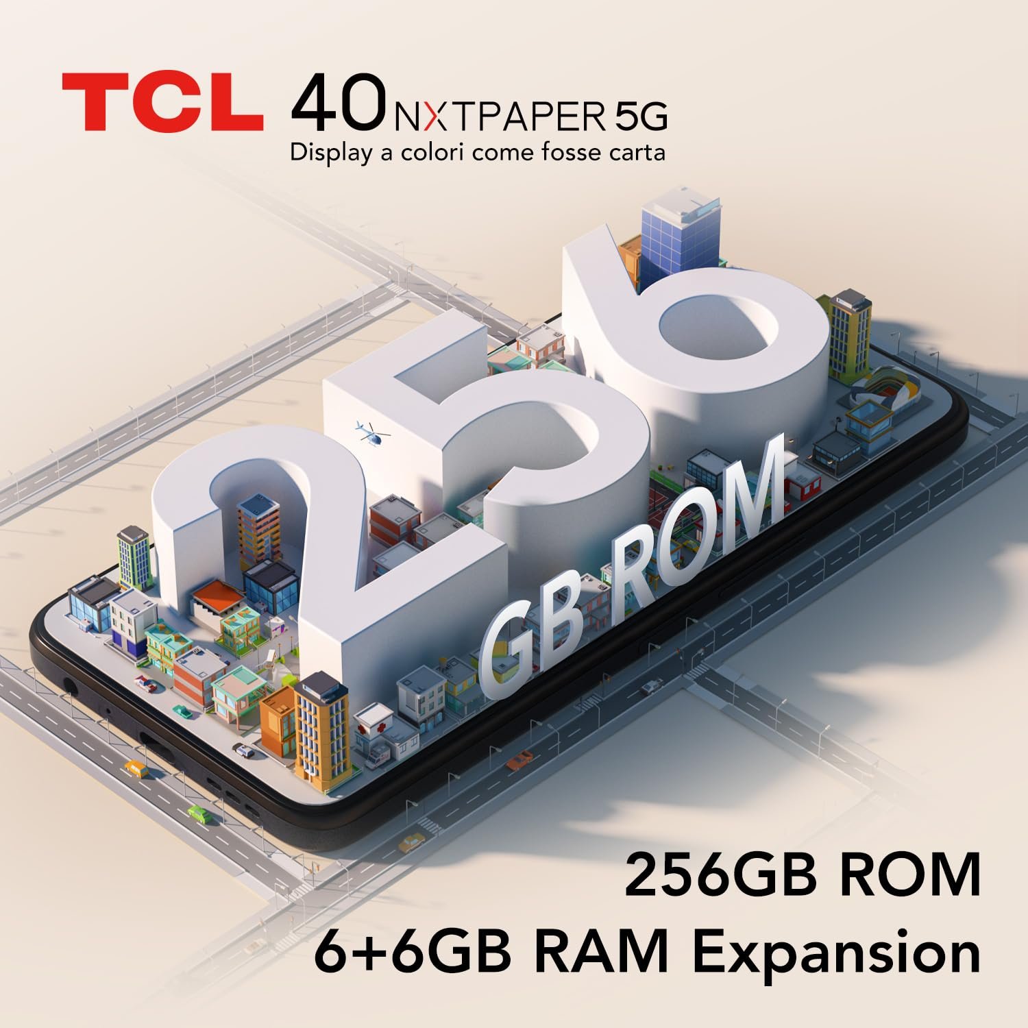 Смартфон TCL NXTPAPER 40 5G 6.6" HD+ 90Hz 256GB 12GB RAM 50MP Starlight Black, фото №6 Смартфон TCL NXTPAPER 40 5G 6.6" HD+ 90Hz 256GB 12GB RAM 50MP Starlight Black, фото №6