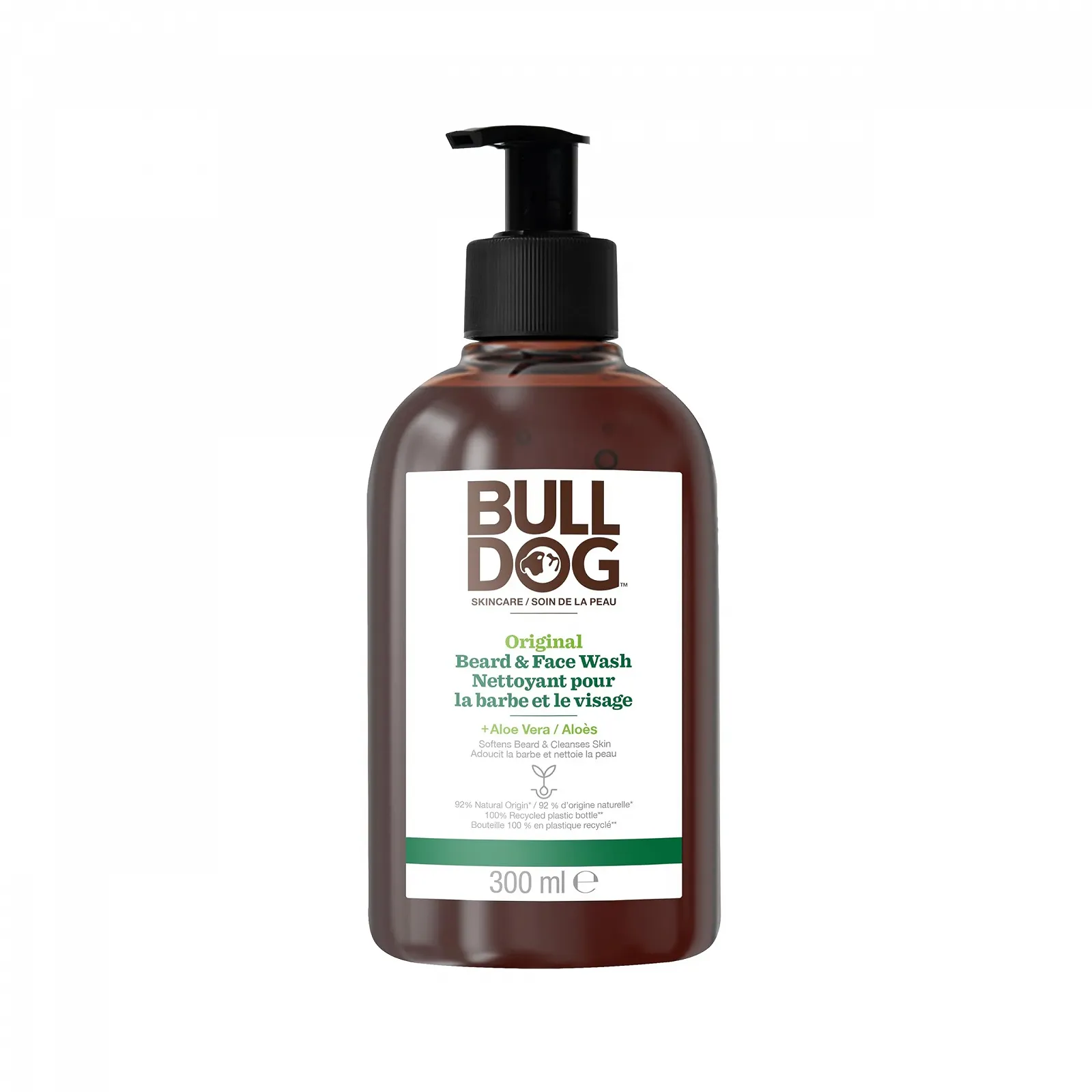 Засіб для бороди та обличчя 2-в-1 Bulldog SKINCARE 300 мл Збагачений алое вера для всіх типів бороди Видаляє бруд і шкірний жир, фото №1 Засіб для бороди та обличчя 2-в-1 Bulldog SKINCARE 300 мл Збагачений алое вера для всіх типів бороди Видаляє бруд і шкірний жир, фото №1