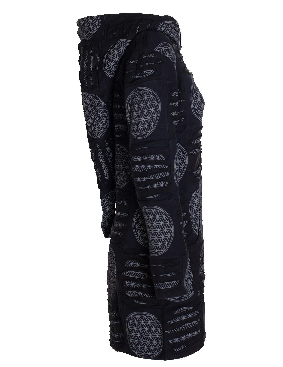 Женская длинная теплая куртка Hippie Coat с заостренным капюшоном Vishes - Alternative Clothing, фото №3