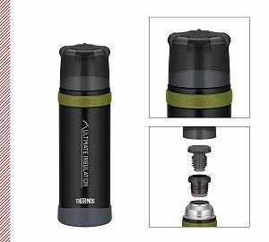 Термос Thermos Mountain 0.50 л, нержавіюча сталь, Black synthetic.ua - Фото 1