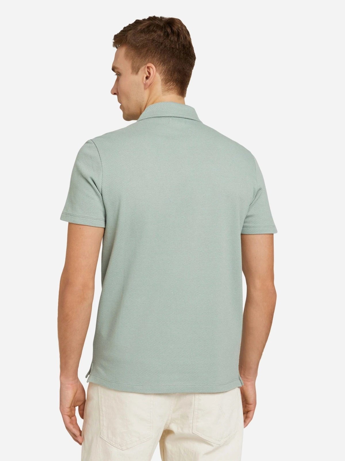 Поло structured polo with pocket 1030388XX1012960 Tom Tailor Сірий 2XL, фото №2