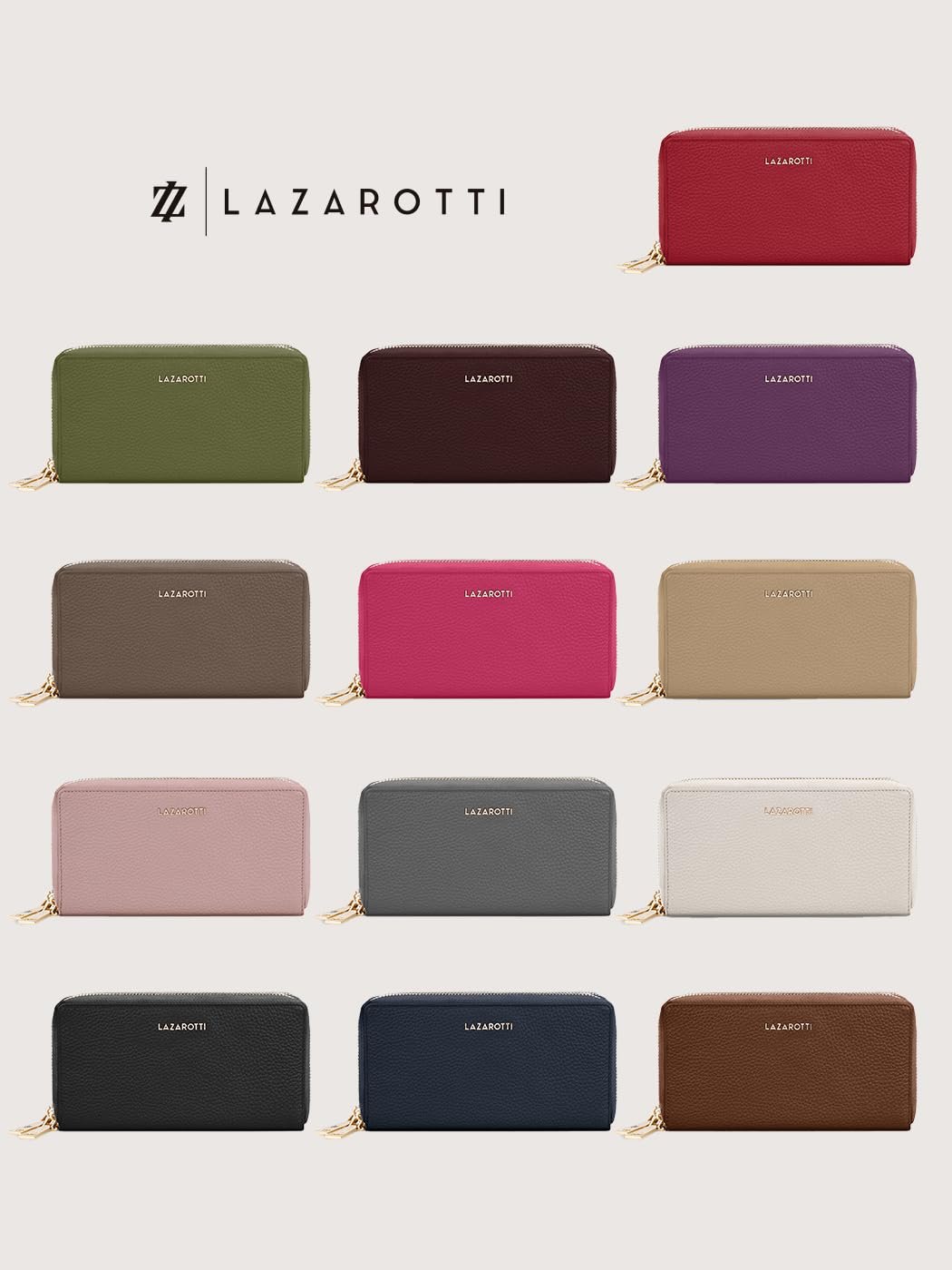 Кошелек Lazarotti Bologna XL Кожаный Женский 20 x 4 x 11 cm Фиолетовый, фото №7