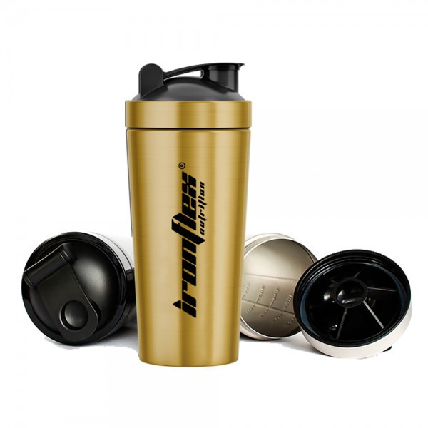 Шейкер IronFlex Steel Shaker 750 ml Gold, фото №1
