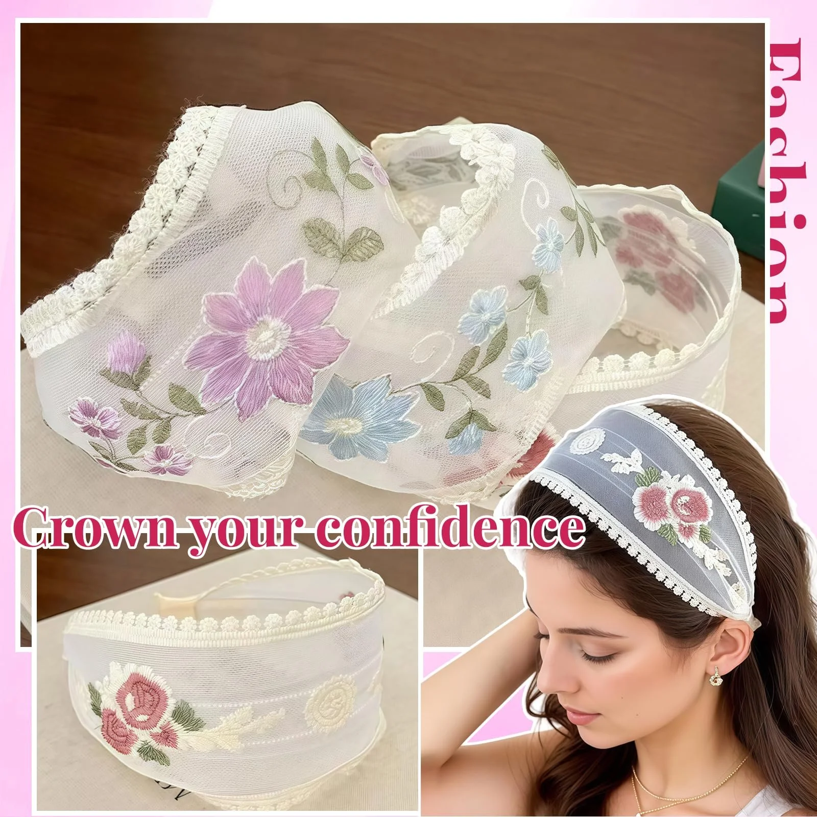 Обруч на голову Широка жіноча 9 см, фото №5