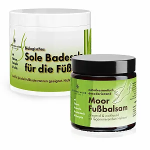 Набор для ног Moor Foot Balm 110 ml и органическая соль для ванн 500 g натуральная косметика - Фото 1