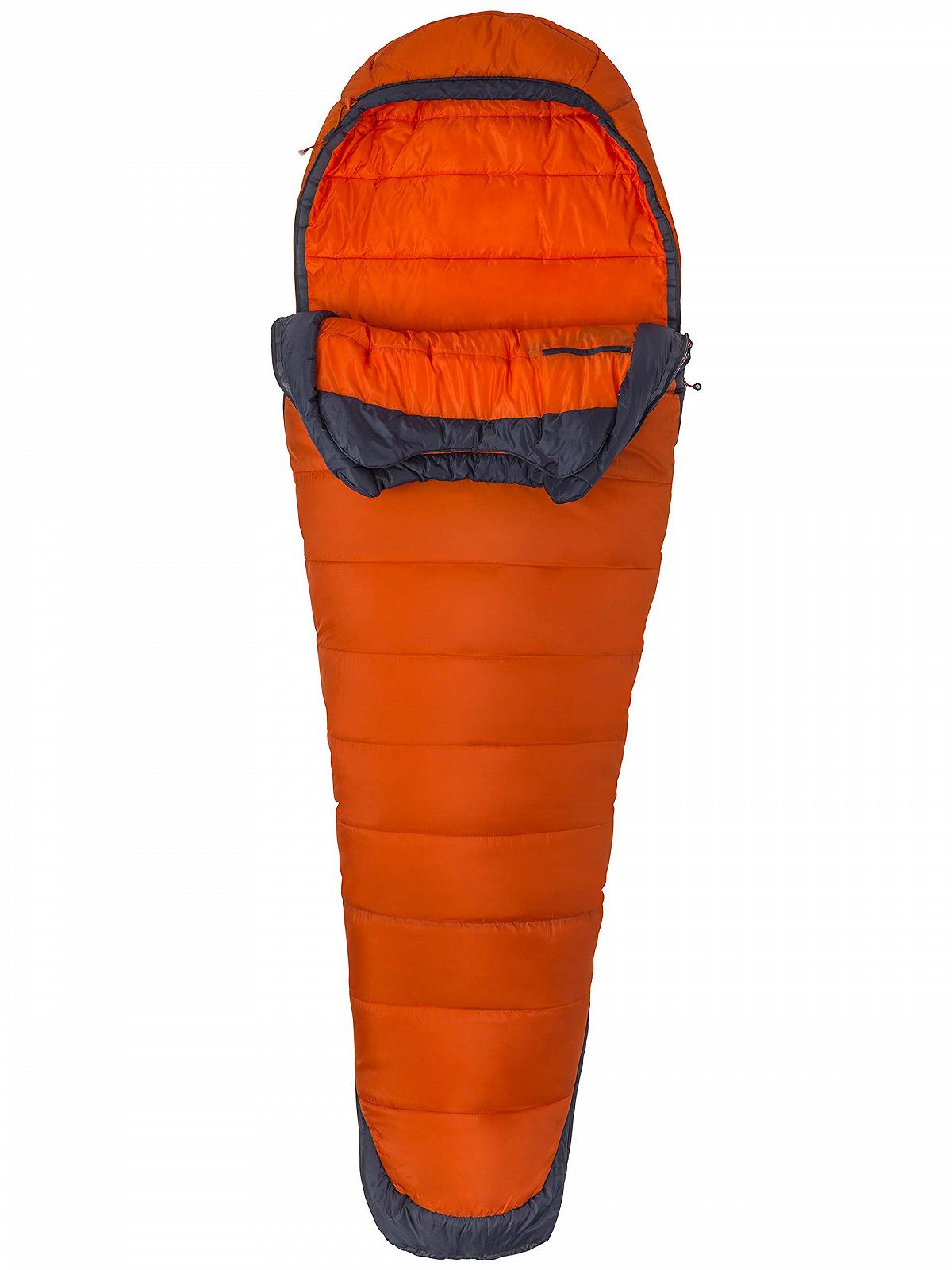 Спальный мешок Marmot Trestles Elite Eco 0 Long, оранжевый/темно-стальной, LZ, фото №4