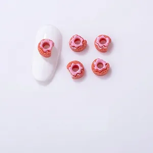 Украшения для ногтей Имитация еды qbodp 50 шт. Подвеска Пончик - Фото 1