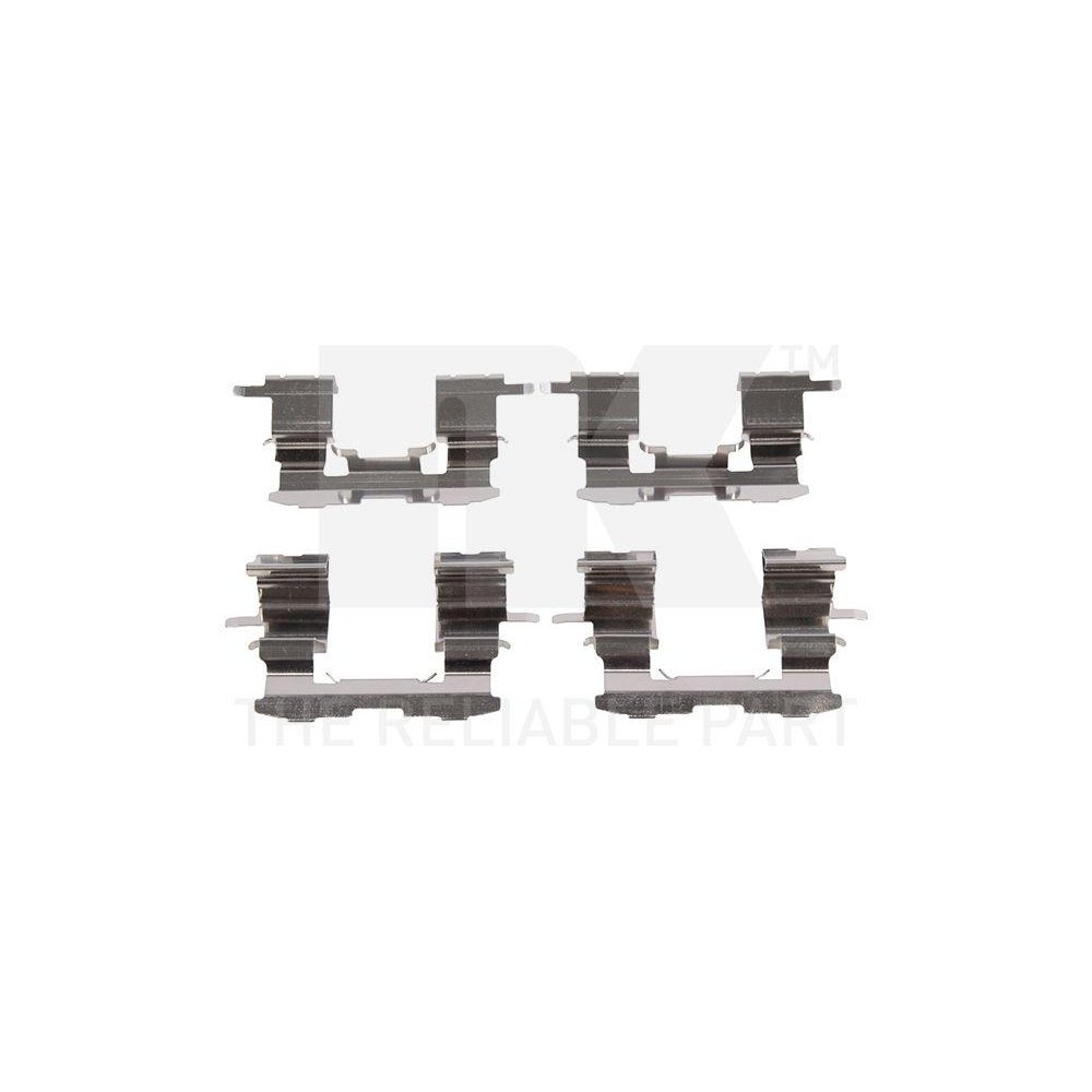 Комплект аксесуарів, гальмівні колодки дискові NK 79451631, передній міст, фото №1