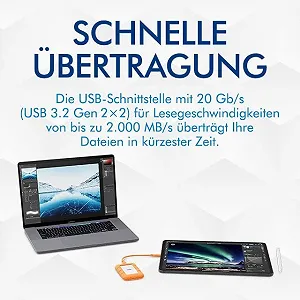 Зовнішній SSD Rugged Mini STMF500400 500 GB 40 Gb/s 2000 MB/s synthetic.ua - Фото 1