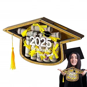 Скарбничка Abschluss-Geldbox дерев'яна для випускного - Фото 1