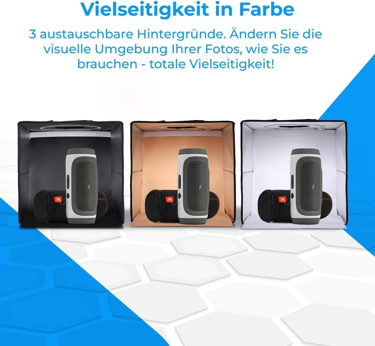 Фотобокс NK Mini Photobox (60 х 60 см) 3 фона Черный, фото №5 Фотобокс NK Mini Photobox (60 х 60 см) 3 фона Черный, фото №5