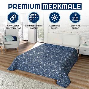 Покрывало Home Oase XXL 220 x 240 см Светло-голубой synthetic.ua - Фото 1