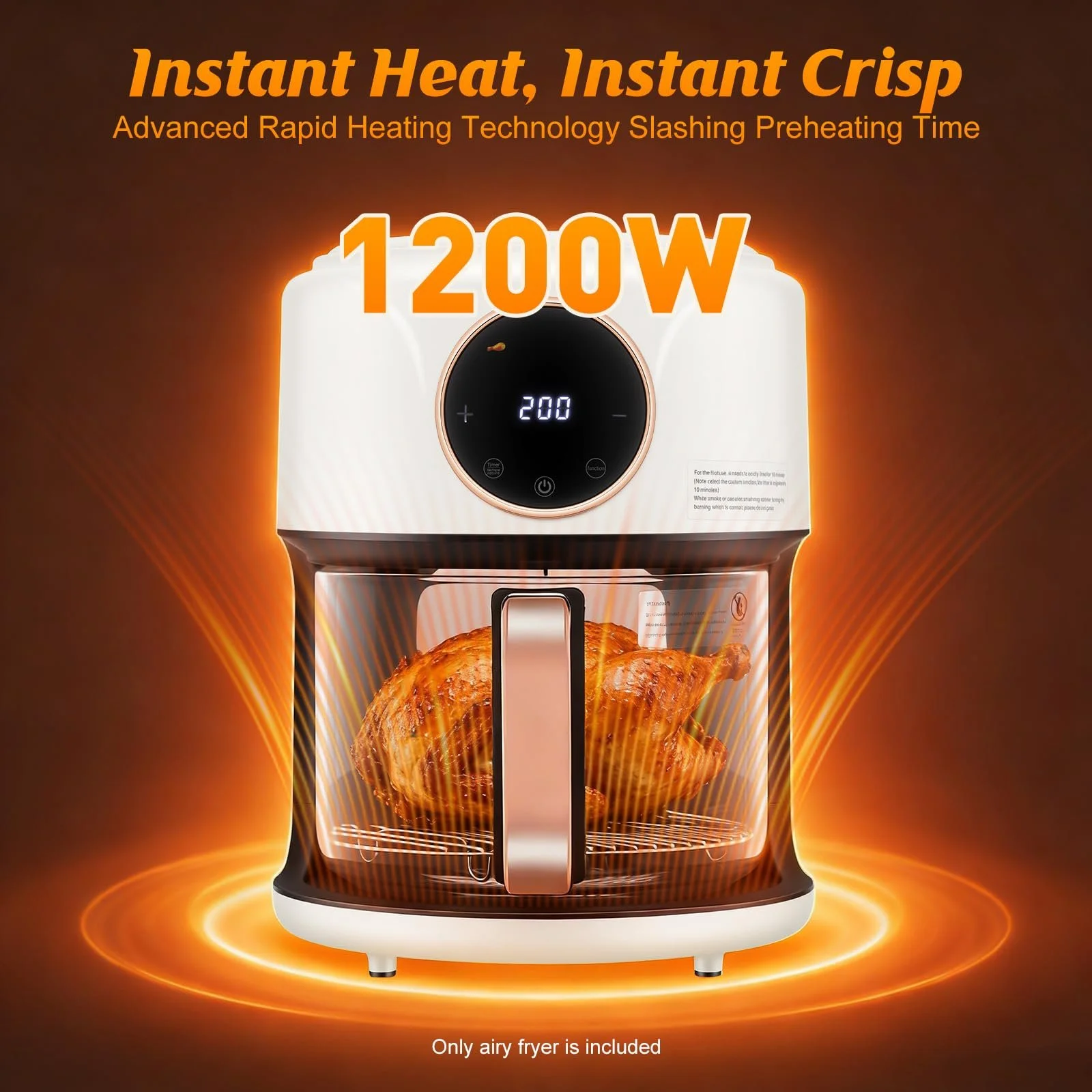 Мультипіч 4.2 л 1200 Вт 80-200°C LCD Оглядове вікно Скляна чаша, фото №4 Мультипіч 4.2 л 1200 Вт 80-200°C LCD Оглядове вікно Скляна чаша, фото №4