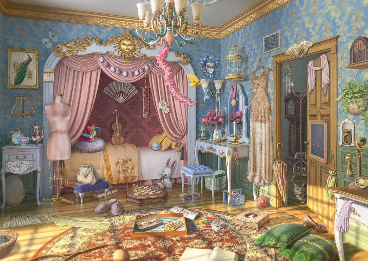 Пазл Schmidt Spiele June's Journey Спальня Джун 1000 элементов, фото №6 Пазл Schmidt Spiele June's Journey Спальня Джун 1000 элементов, фото №6