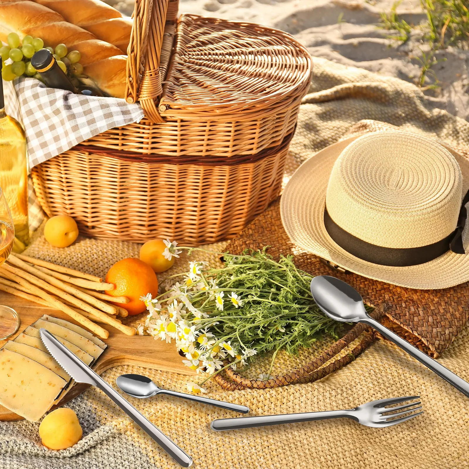 Набор ножей Amefa Leaves, 40 предметов, 18/0 полированная нержавеющая сталь, фото №5 Набор ножей Amefa Leaves, 40 предметов, 18/0 полированная нержавеющая сталь, фото №5