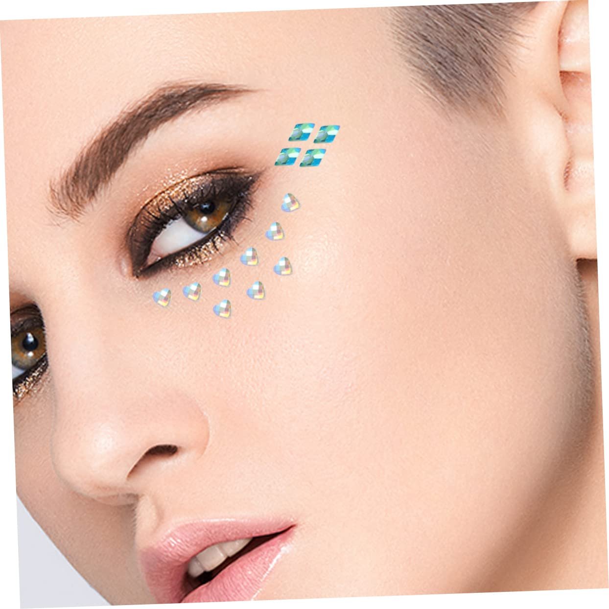 Стразы Healvian для макияжа, 5 листов, блестящие камни для глаз и лица для праздничного макияжа, фото №8