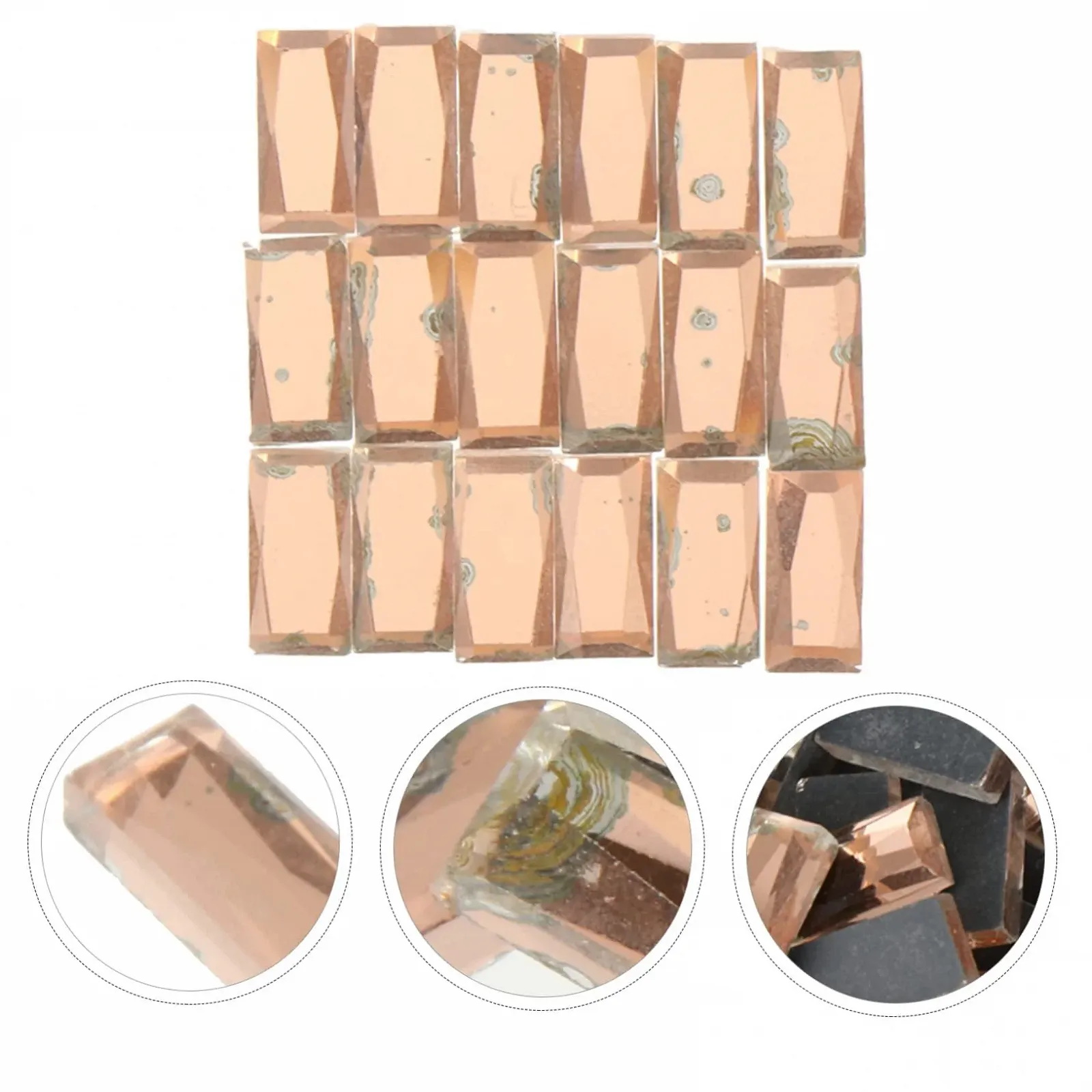 Стразы FRCOLOR Плоские кристаллы стекло 1200 шт. Цвет шампанского, фото №5