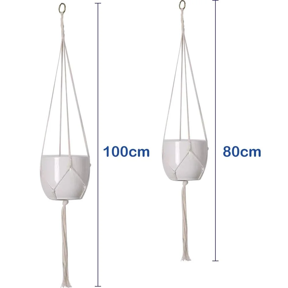 Підвіси для рослин Armo Набір 4 шт. Бавовняна мотузка 80 см x 100 см, фото №5