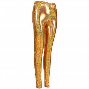 Леггинсы MHIM Metallic Glitter Slim Fit СпортивныеДля йоги, тренажерного зала и фестивалей - Фото 1